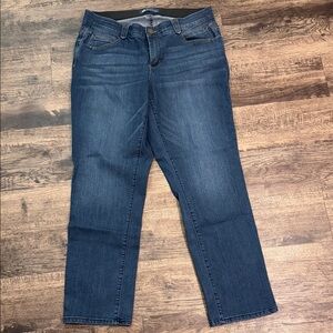 Democracy Dark Blue Straight Leg Jeans
